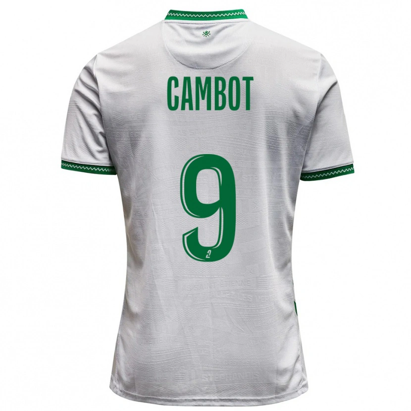 Danxen Kinder Sarah Cambot #9 Weiß Grün Auswärtstrikot Trikot 2025/26 T-Shirt Österreich