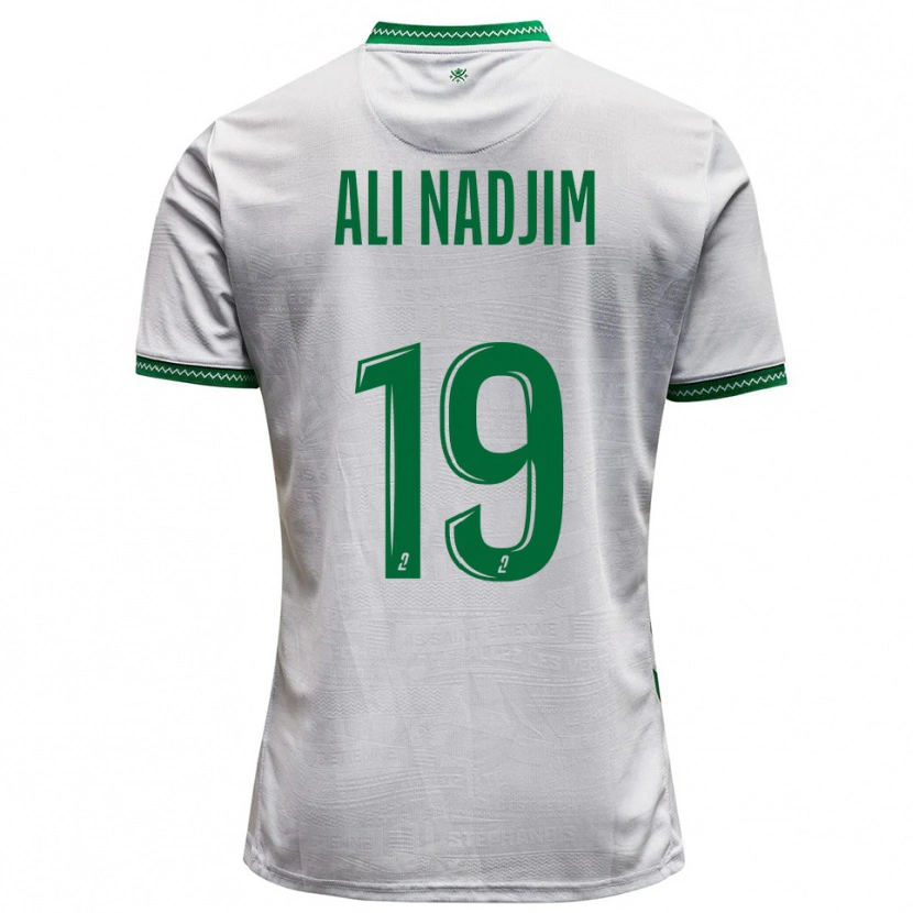 Danxen Kinder Nadjma Ali Nadjim #19 Weiß Grün Auswärtstrikot Trikot 2025/26 T-Shirt Österreich