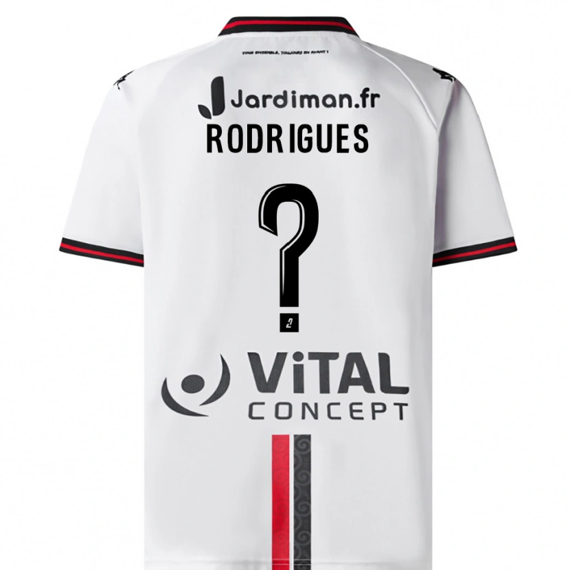Danxen Kinder Sandro Rodrigues #0 Weiß Rot Auswärtstrikot Trikot 2025/26 T-Shirt Österreich