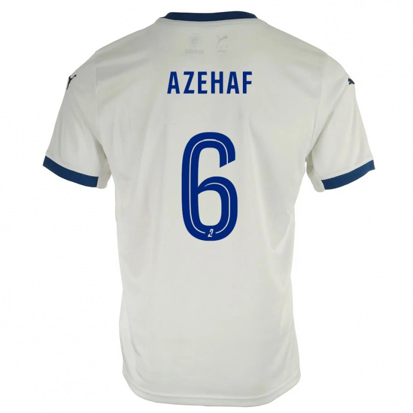 Danxen Kinder Aïssa Azehaf #6 Weiß Blau Auswärtstrikot Trikot 2025/26 T-Shirt Österreich