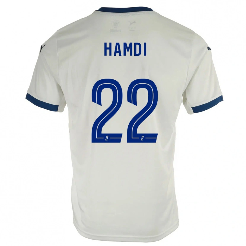 Danxen Kinder Mathis Hamdi #22 Weiß Blau Auswärtstrikot Trikot 2025/26 T-Shirt Österreich