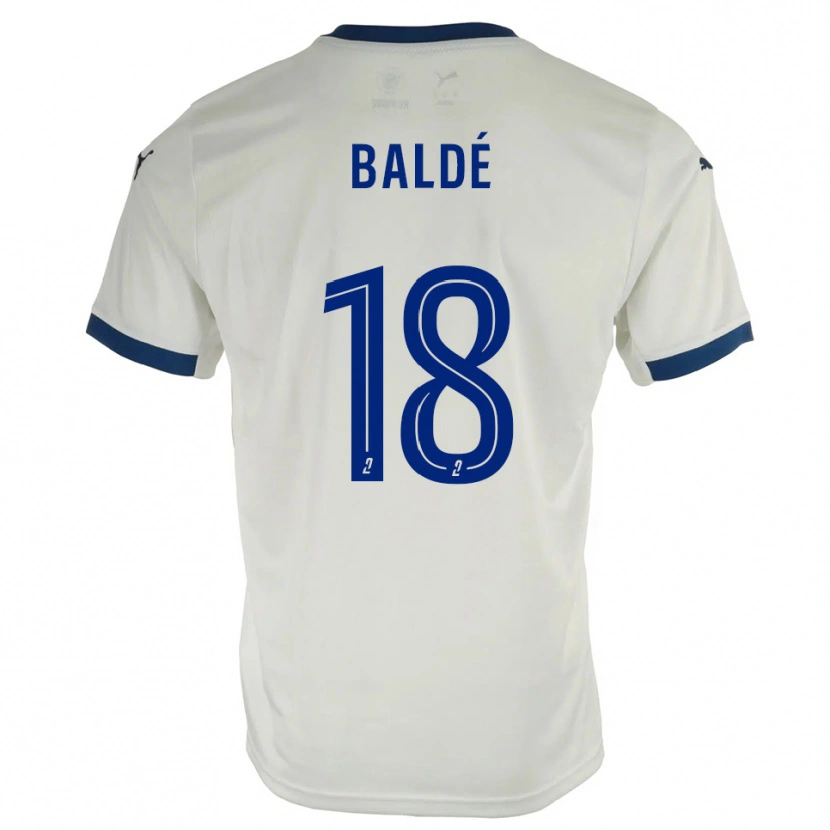 Danxen Kinder Thierno Baldé #18 Weiß Blau Auswärtstrikot Trikot 2025/26 T-Shirt Österreich
