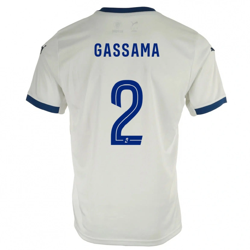 Danxen Kinder Karamady Gassama #2 Weiß Blau Auswärtstrikot Trikot 2025/26 T-Shirt Österreich
