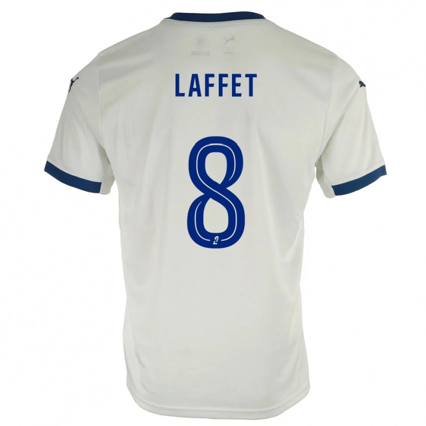 Danxen Kinder Yves Laffet #8 Weiß Blau Auswärtstrikot Trikot 2025/26 T-Shirt Österreich