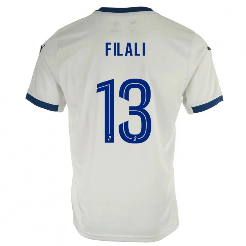 Danxen Kinder Saad Filali #13 Weiß Blau Auswärtstrikot Trikot 2025/26 T-Shirt Österreich