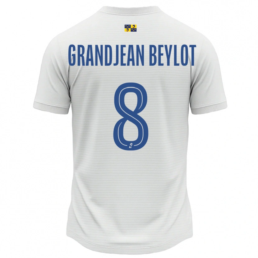 Danxen Kinder Louise Grandjean Beylot #8 Weiß Blau Auswärtstrikot Trikot 2025/26 T-Shirt Österreich