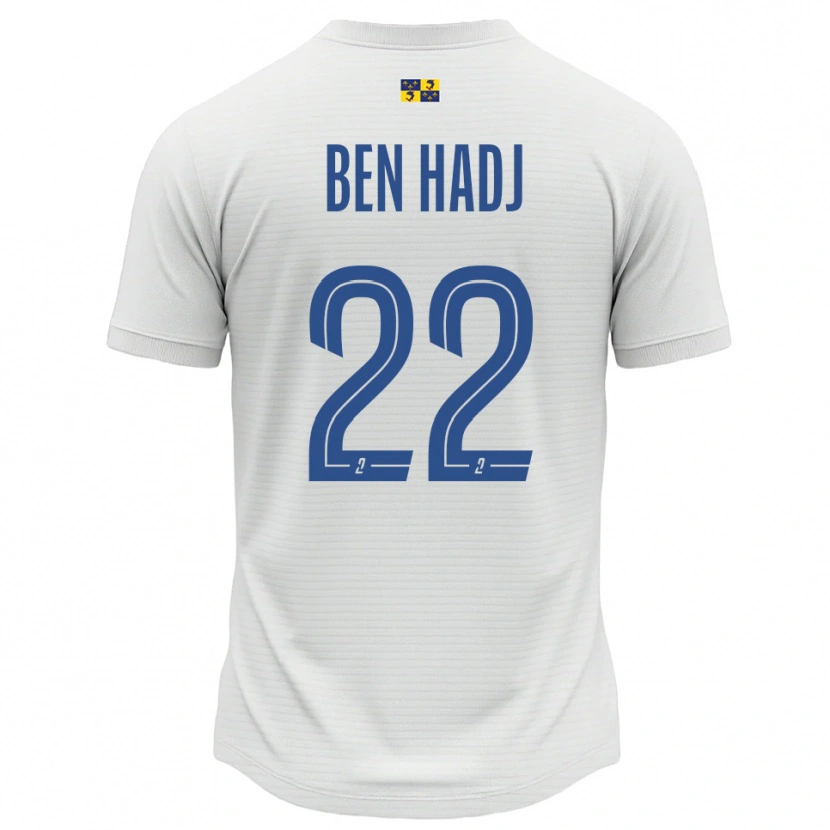 Danxen Kinder Yosra Ben Hadj #22 Weiß Blau Auswärtstrikot Trikot 2025/26 T-Shirt Österreich