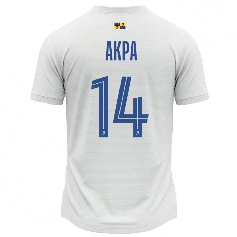 Danxen Kinder Mara Akpa #14 Weiß Blau Auswärtstrikot Trikot 2025/26 T-Shirt Österreich