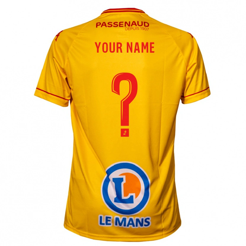 Danxen Kinder Ihren Namen #0 Gelb Auswärtstrikot Trikot 2025/26 T-Shirt Österreich