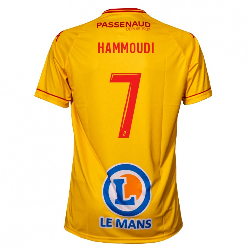 Danxen Kinder Izhak Hammoudi #7 Gelb Auswärtstrikot Trikot 2025/26 T-Shirt Österreich