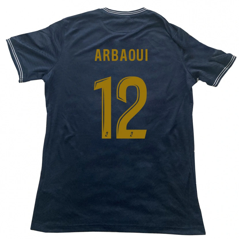 Danxen Kinder Walid Arbaoui #12 Marine Gold Auswärtstrikot Trikot 2025/26 T-Shirt Österreich