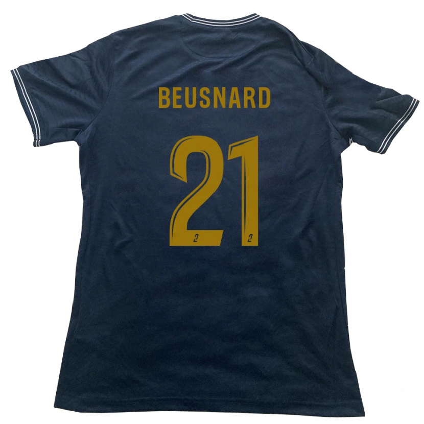 Danxen Kinder Steeve Beusnard #21 Marine Gold Auswärtstrikot Trikot 2025/26 T-Shirt Österreich