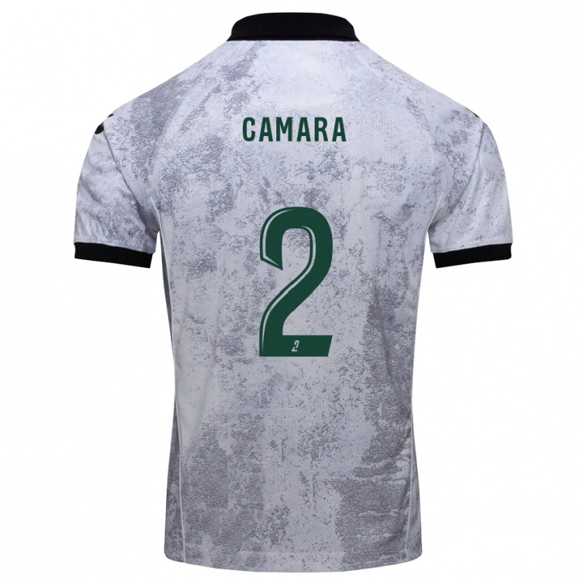 Danxen Kinder Diadé Camara #2 Weiß Schwarz Auswärtstrikot Trikot 2025/26 T-Shirt Österreich