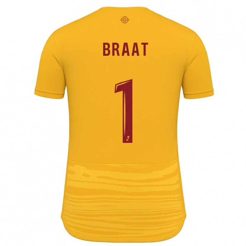 Danxen Kinder Quentin Braat #1 Orange Burgunder Auswärtstrikot Trikot 2025/26 T-Shirt Österreich