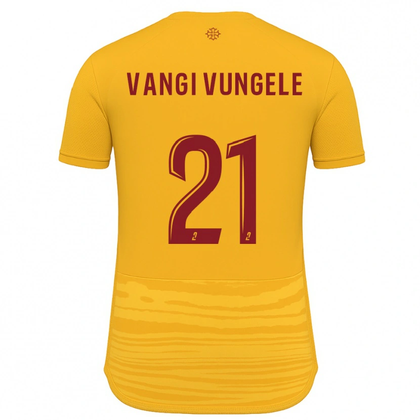 Danxen Kinder Dylan Vangi #21 Orange Burgunder Auswärtstrikot Trikot 2025/26 T-Shirt Österreich