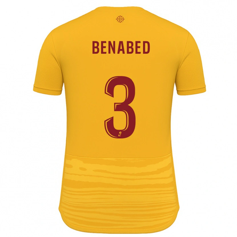 Danxen Kinder Faouzi Benabed #3 Orange Burgunder Auswärtstrikot Trikot 2025/26 T-Shirt Österreich