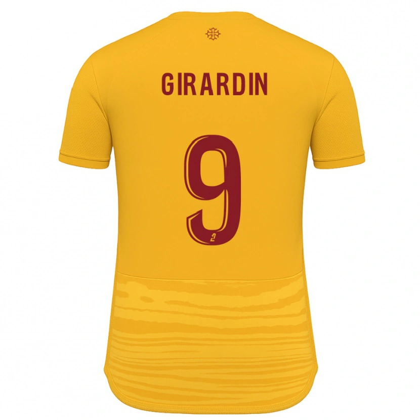 Danxen Kinder Isaiah Girardin #9 Orange Burgunder Auswärtstrikot Trikot 2025/26 T-Shirt Österreich