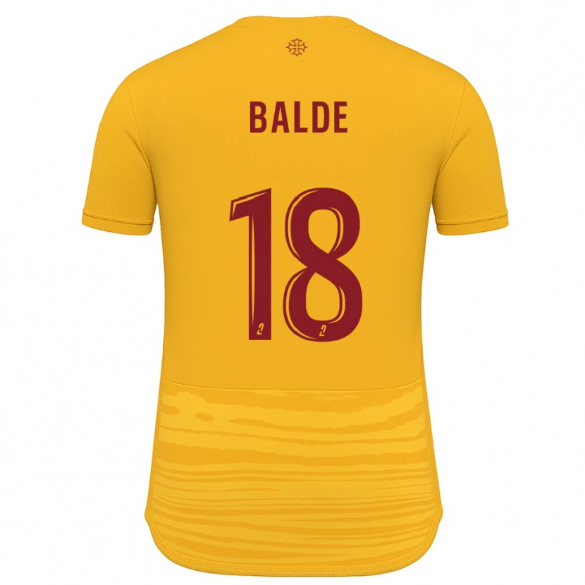 Danxen Kinder Ibrahima Baldé #18 Orange Burgunder Auswärtstrikot Trikot 2025/26 T-Shirt Österreich