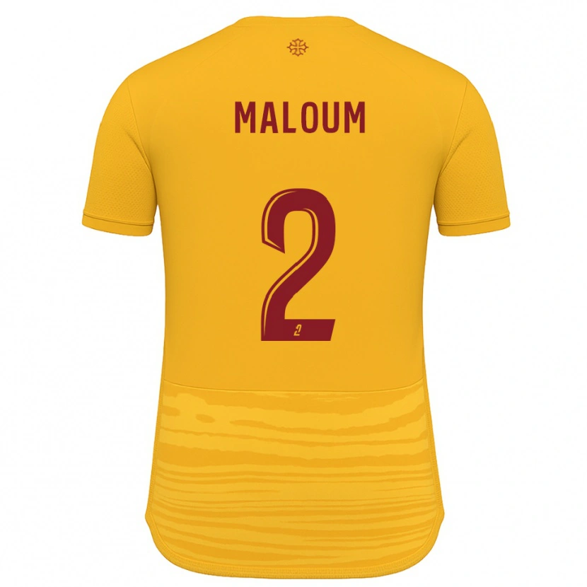Danxen Kinder Bilal Maloum #2 Orange Burgunder Auswärtstrikot Trikot 2025/26 T-Shirt Österreich