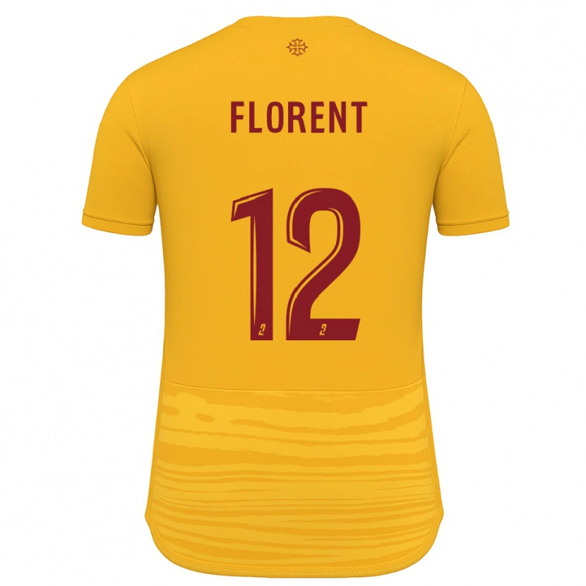 Danxen Kinder Valentin Florent #12 Orange Burgunder Auswärtstrikot Trikot 2025/26 T-Shirt Österreich