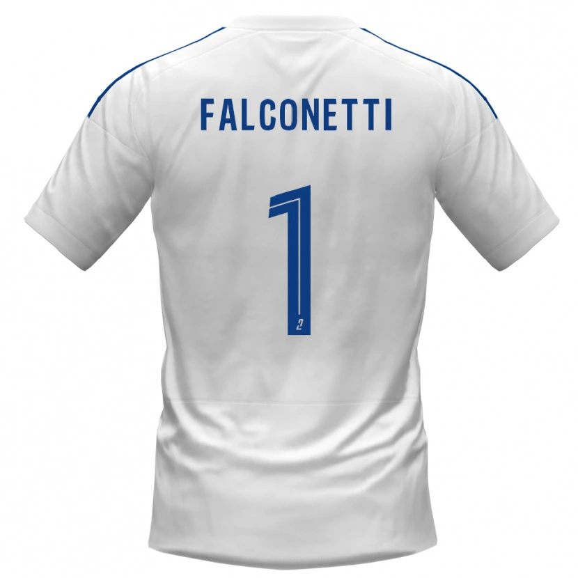 Danxen Kinder Thomas Falconetti #1 Weiß Blau Auswärtstrikot Trikot 2025/26 T-Shirt Österreich