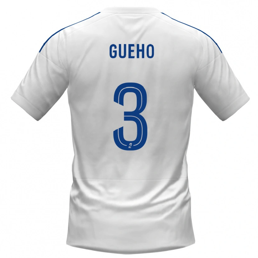 Danxen Kinder Loup-Diwan Gueho #3 Weiß Blau Auswärtstrikot Trikot 2025/26 T-Shirt Österreich