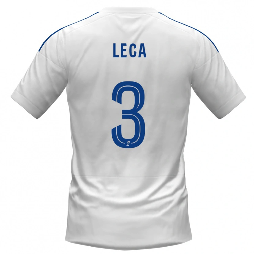 Danxen Kinder Jean-Dominique Leca #3 Weiß Blau Auswärtstrikot Trikot 2025/26 T-Shirt Österreich