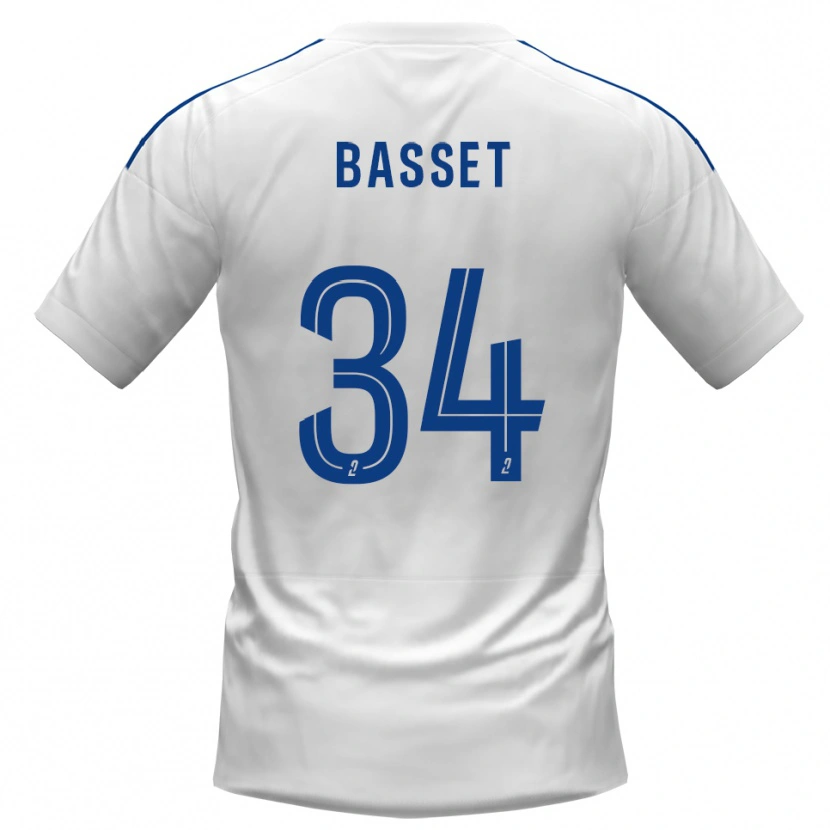 Danxen Kinder Donovan Basset #34 Weiß Blau Auswärtstrikot Trikot 2025/26 T-Shirt Österreich