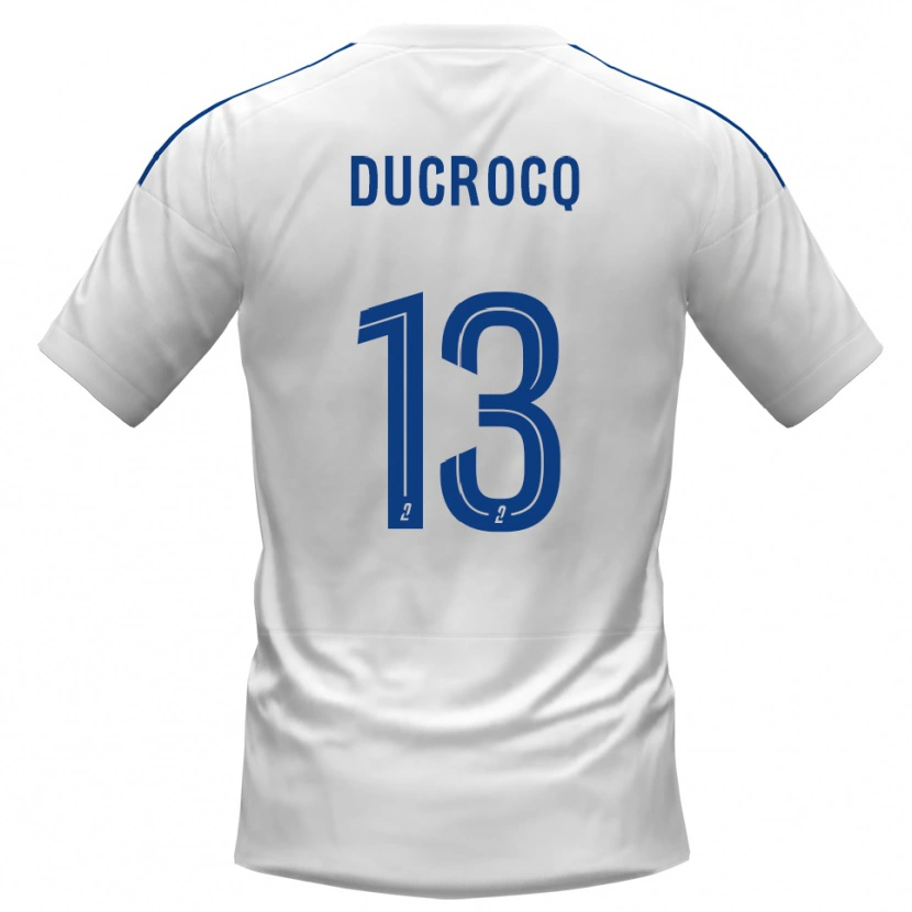 Danxen Kinder Tom Ducrocq #13 Weiß Blau Auswärtstrikot Trikot 2025/26 T-Shirt Österreich