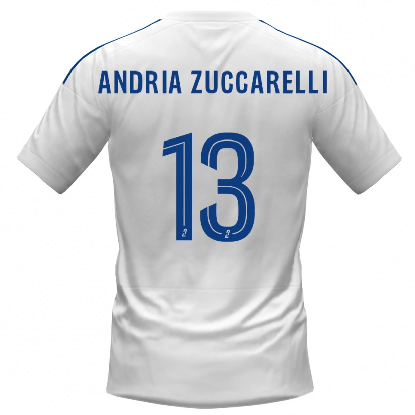 Danxen Kinder Carlu Andria Zuccarelli #13 Weiß Blau Auswärtstrikot Trikot 2025/26 T-Shirt Österreich