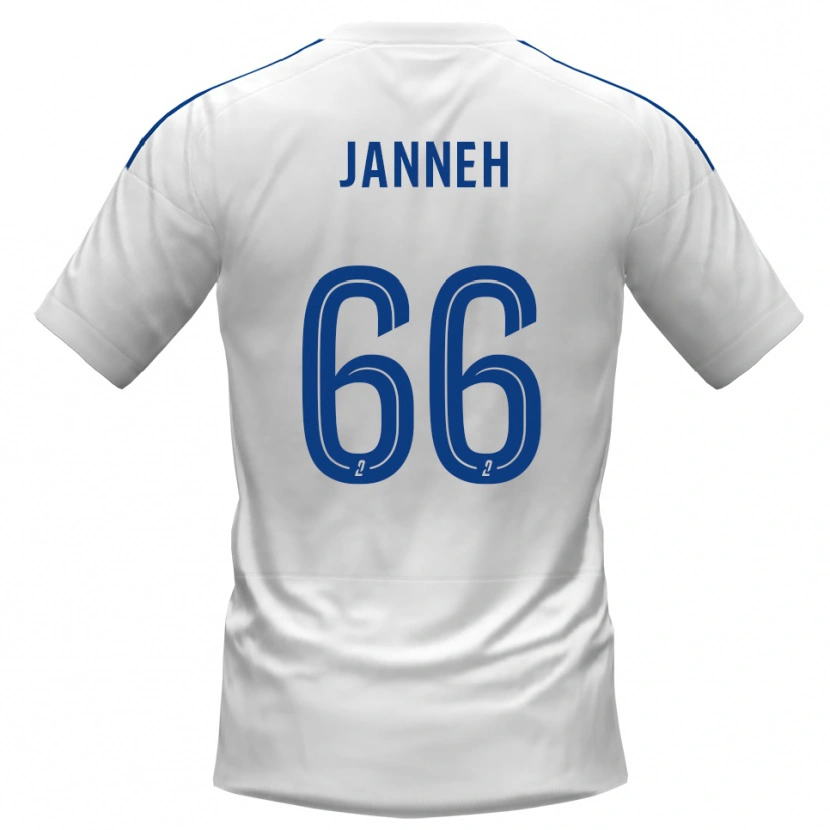Danxen Kinder Jocelyn Janneh #66 Weiß Blau Auswärtstrikot Trikot 2025/26 T-Shirt Österreich