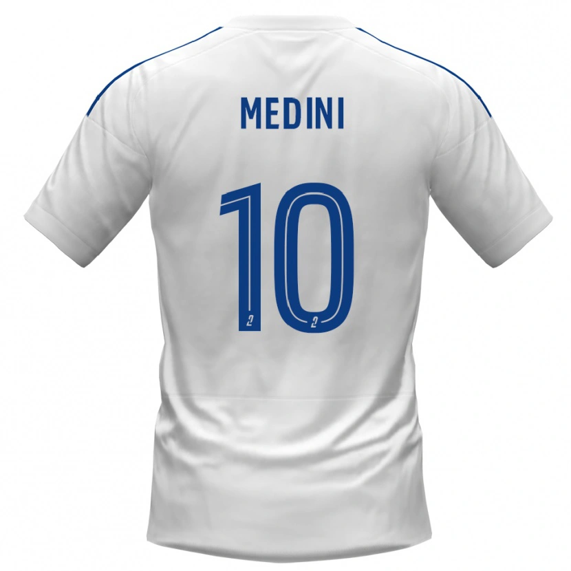 Danxen Kinder Issa Medini #10 Weiß Blau Auswärtstrikot Trikot 2025/26 T-Shirt Österreich