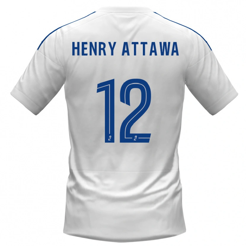 Danxen Kinder Yoel Henry Attawa #12 Weiß Blau Auswärtstrikot Trikot 2025/26 T-Shirt Österreich