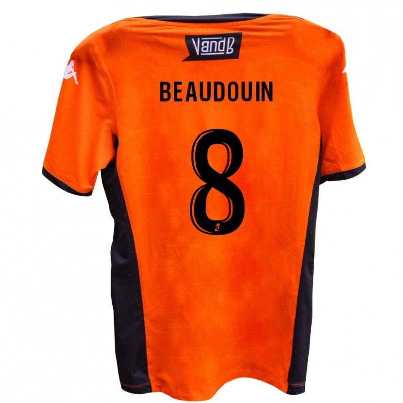Danxen Kinder Alessio Beaudouin #8 Weiß Schwarz Auswärtstrikot Trikot 2025/26 T-Shirt Österreich