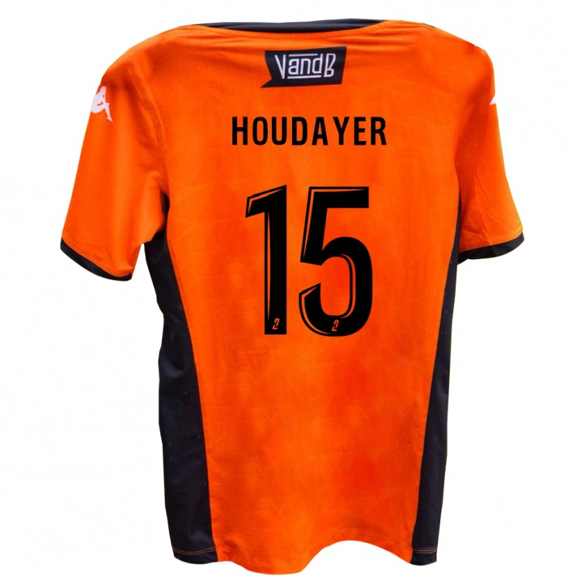 Danxen Kinder Mathys Houdayer #15 Weiß Schwarz Auswärtstrikot Trikot 2025/26 T-Shirt Österreich