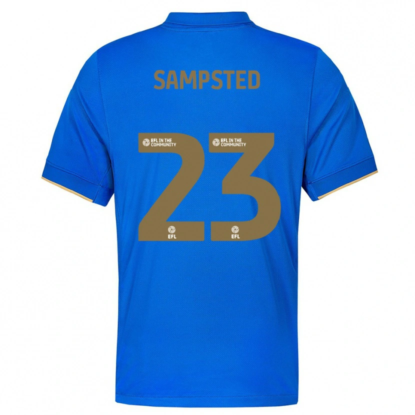Danxen Herren Alfons Sampsted #23 Blau Gold Heimtrikot Trikot 2025/26 T-Shirt Österreich