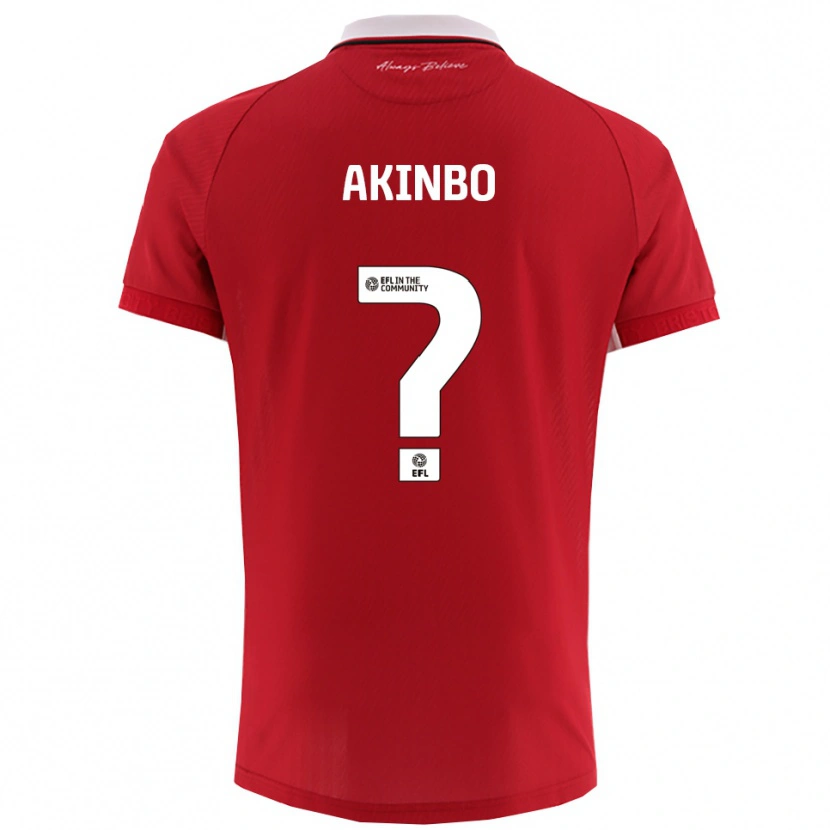 Danxen Herren Victor Akinbo #0 Rot Weiß Heimtrikot Trikot 2025/26 T-Shirt Österreich