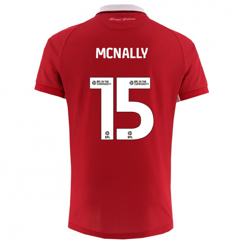 Danxen Herren Luke Mcnally #15 Rot Weiß Heimtrikot Trikot 2025/26 T-Shirt Österreich