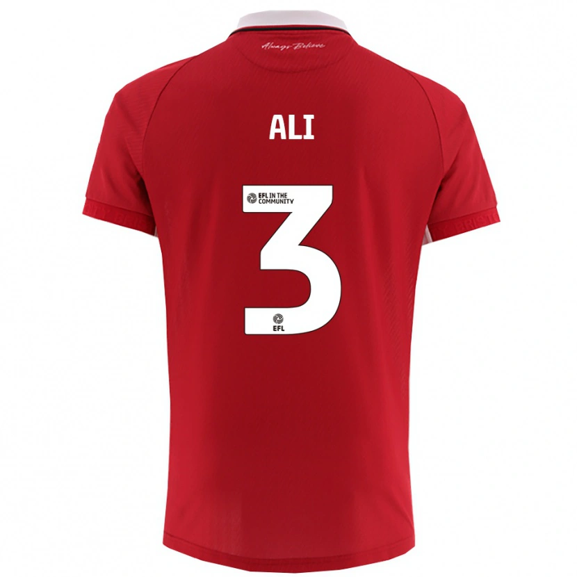 Danxen Herren Zack Ali #3 Rot Weiß Heimtrikot Trikot 2025/26 T-Shirt Österreich