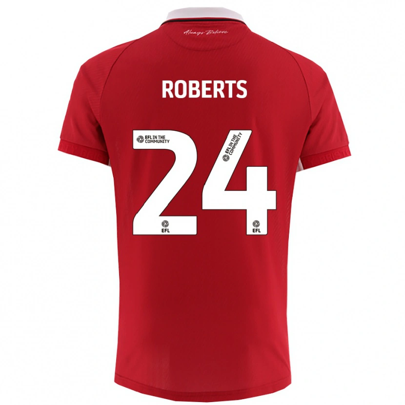 Danxen Herren Haydon Roberts #24 Rot Weiß Heimtrikot Trikot 2025/26 T-Shirt Österreich