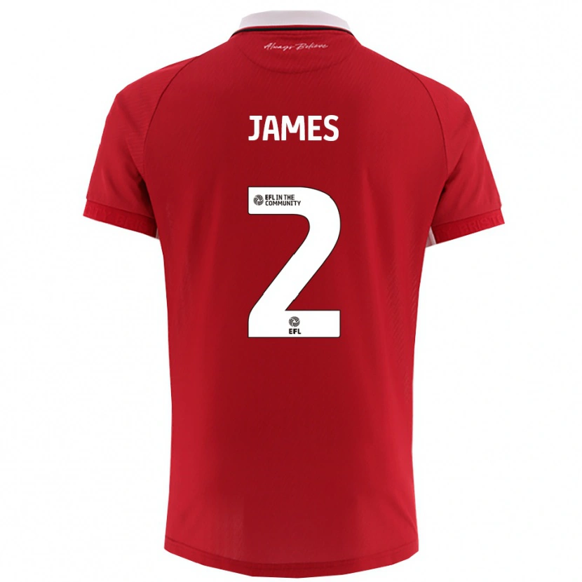 Danxen Herren Joseph James #2 Rot Weiß Heimtrikot Trikot 2025/26 T-Shirt Österreich