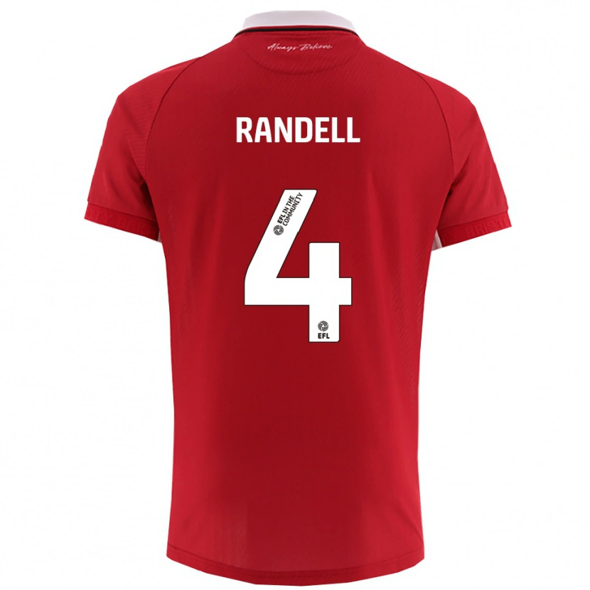 Danxen Herren Adam Randell #4 Rot Weiß Heimtrikot Trikot 2025/26 T-Shirt Österreich