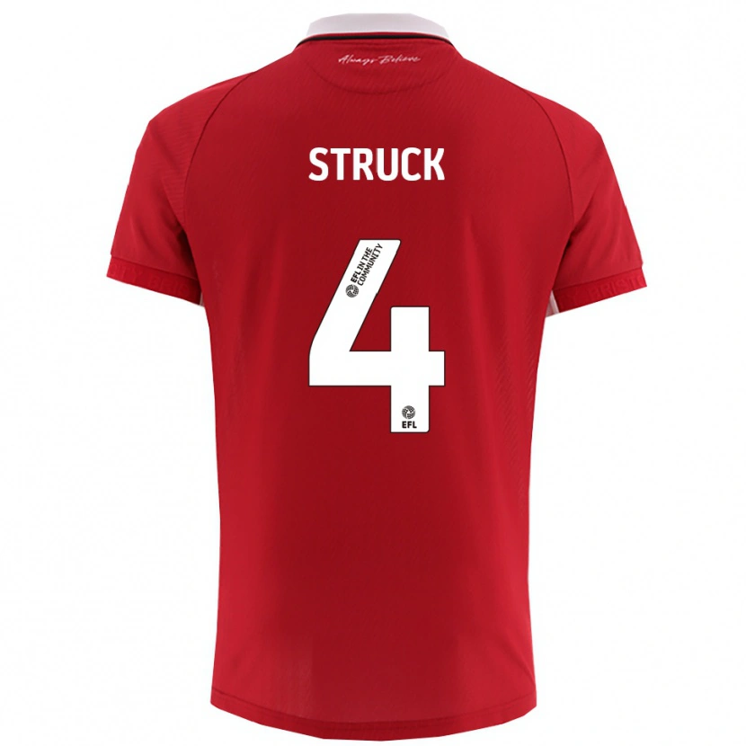 Danxen Herren Sille Struck #4 Rot Weiß Heimtrikot Trikot 2025/26 T-Shirt Österreich