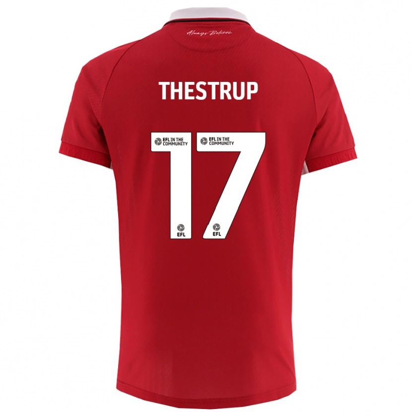 Danxen Herren Amalie Thestrup #17 Rot Weiß Heimtrikot Trikot 2025/26 T-Shirt Österreich