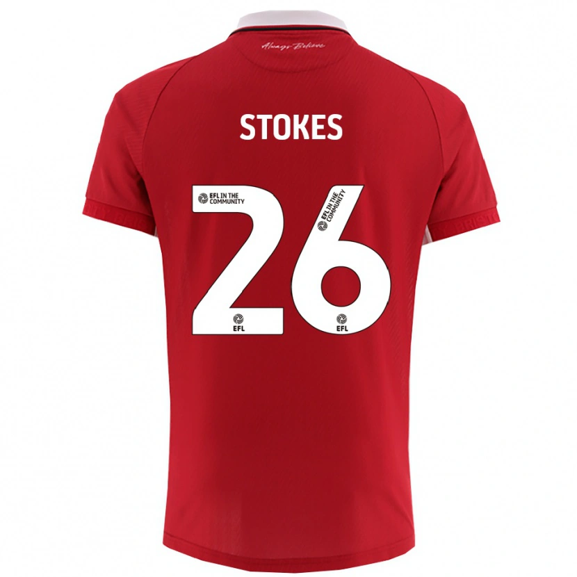 Danxen Herren Josh Stokes #26 Rot Weiß Heimtrikot Trikot 2025/26 T-Shirt Österreich