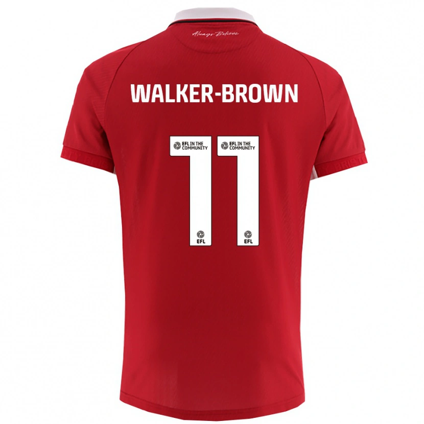 Danxen Herren Rushon Walker-Brown #11 Rot Weiß Heimtrikot Trikot 2025/26 T-Shirt Österreich