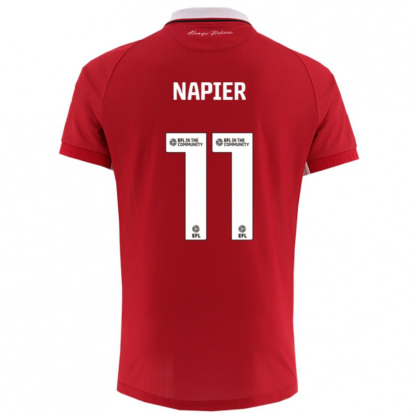 Danxen Herren Jamie-Lee Napier #11 Rot Weiß Heimtrikot Trikot 2025/26 T-Shirt Österreich