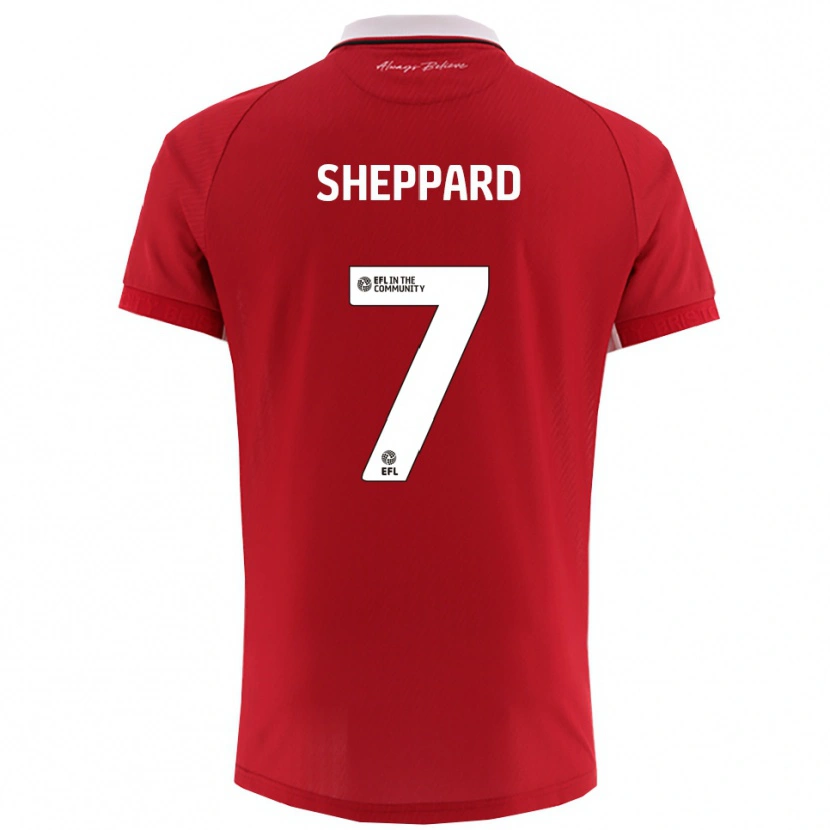 Danxen Herren Ruebin Sheppard #7 Rot Weiß Heimtrikot Trikot 2025/26 T-Shirt Österreich