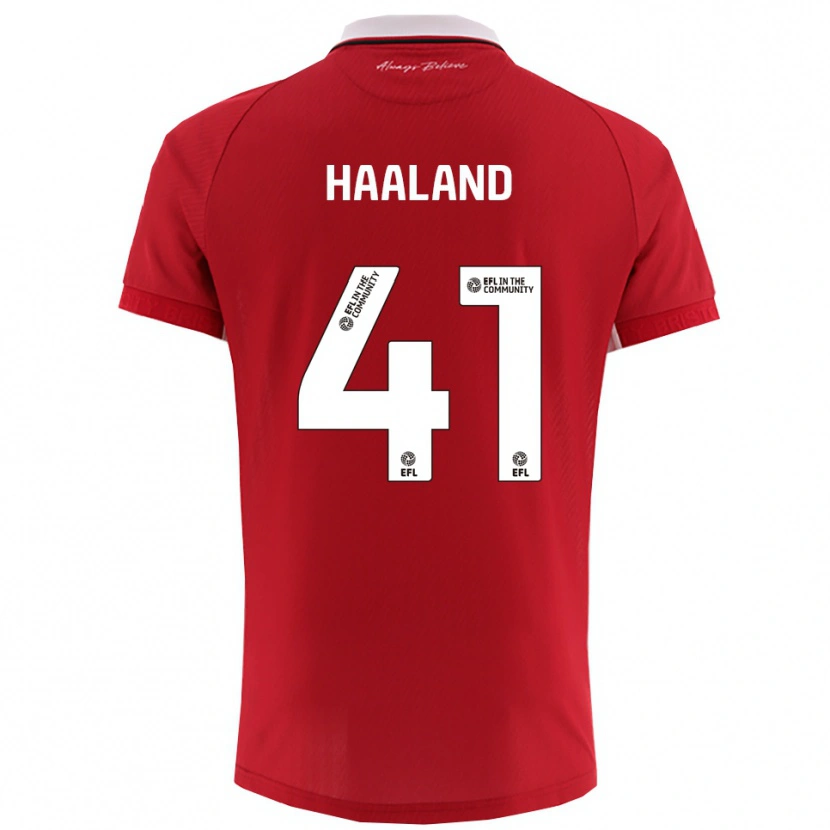 Danxen Herren Benedicte Haaland #41 Rot Weiß Heimtrikot Trikot 2025/26 T-Shirt Österreich