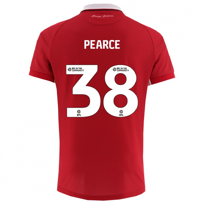 Danxen Herren Manon Pearce #38 Rot Weiß Heimtrikot Trikot 2025/26 T-Shirt Österreich